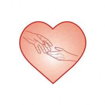 Obrazek przedstawiający serce z dłońmi