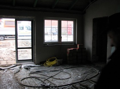 centrum kultury podczas budowy