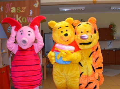 przebrania maskotek, kubuś, tygrysek i prosiaczek - rekwizyty teatralne