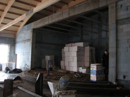 budowa sali głównej centrum kultury