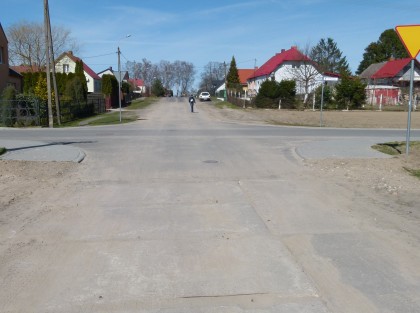 skrzyżowanie dróg w Potęgowie